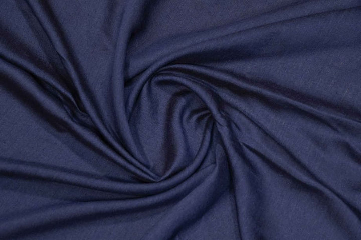 Navy Blue Colour Plain Munga Silk