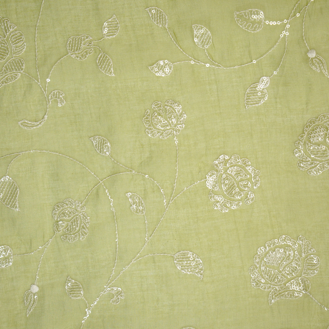 Freya Jaal on Olive Green Cotton Silk
