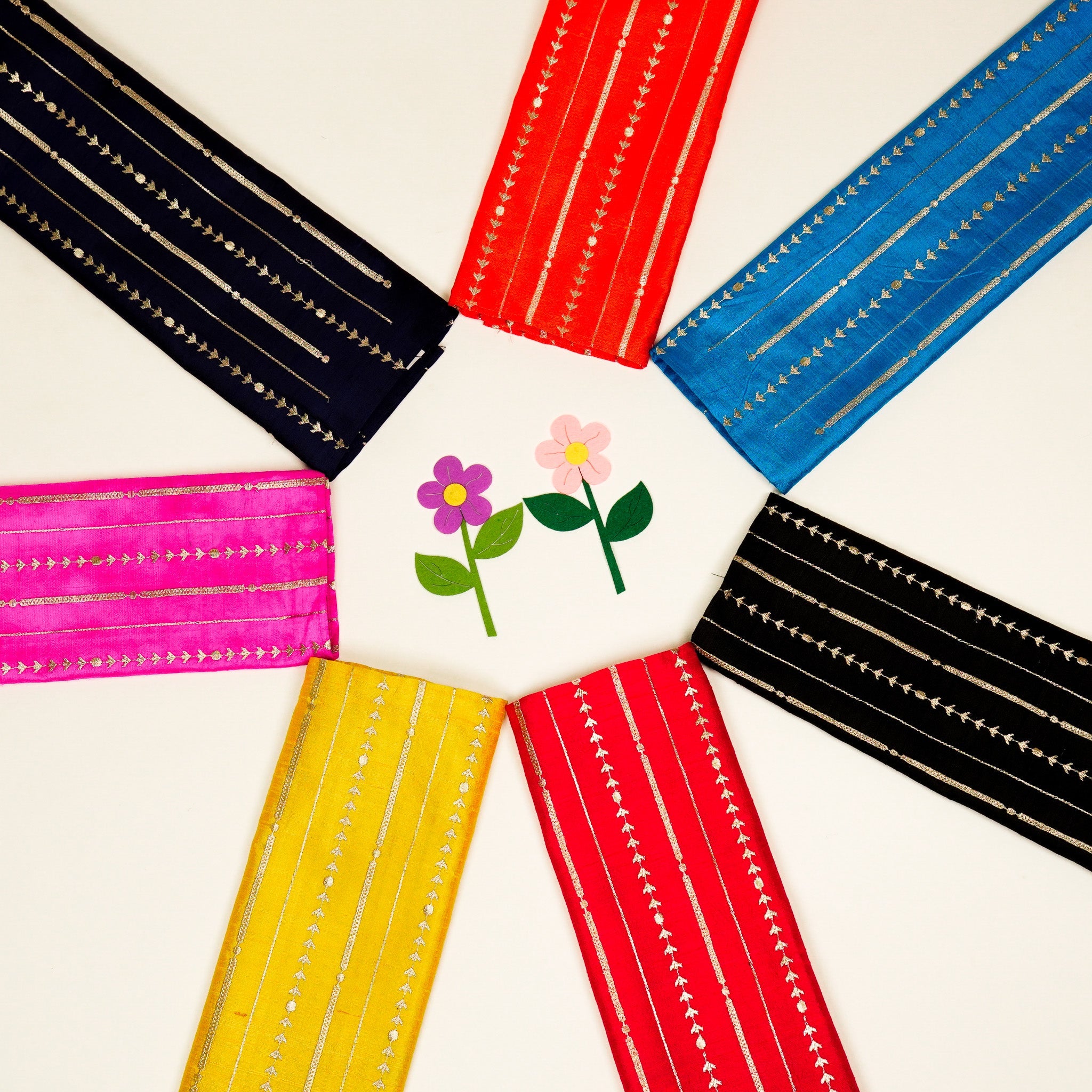 Zavaya Jaal on  Raw Silk Embroidered