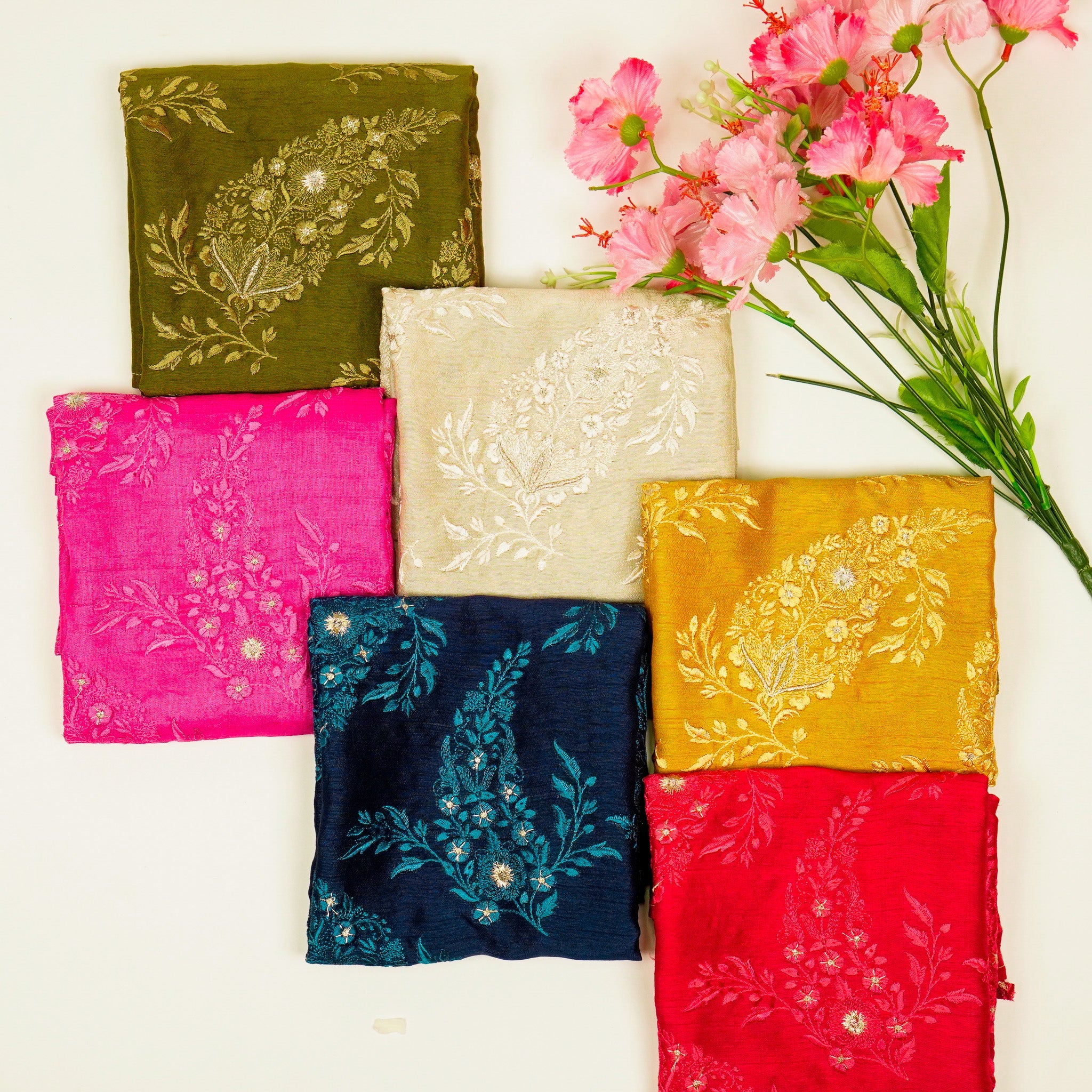 Zohra Buta on  Semi Raw Silk