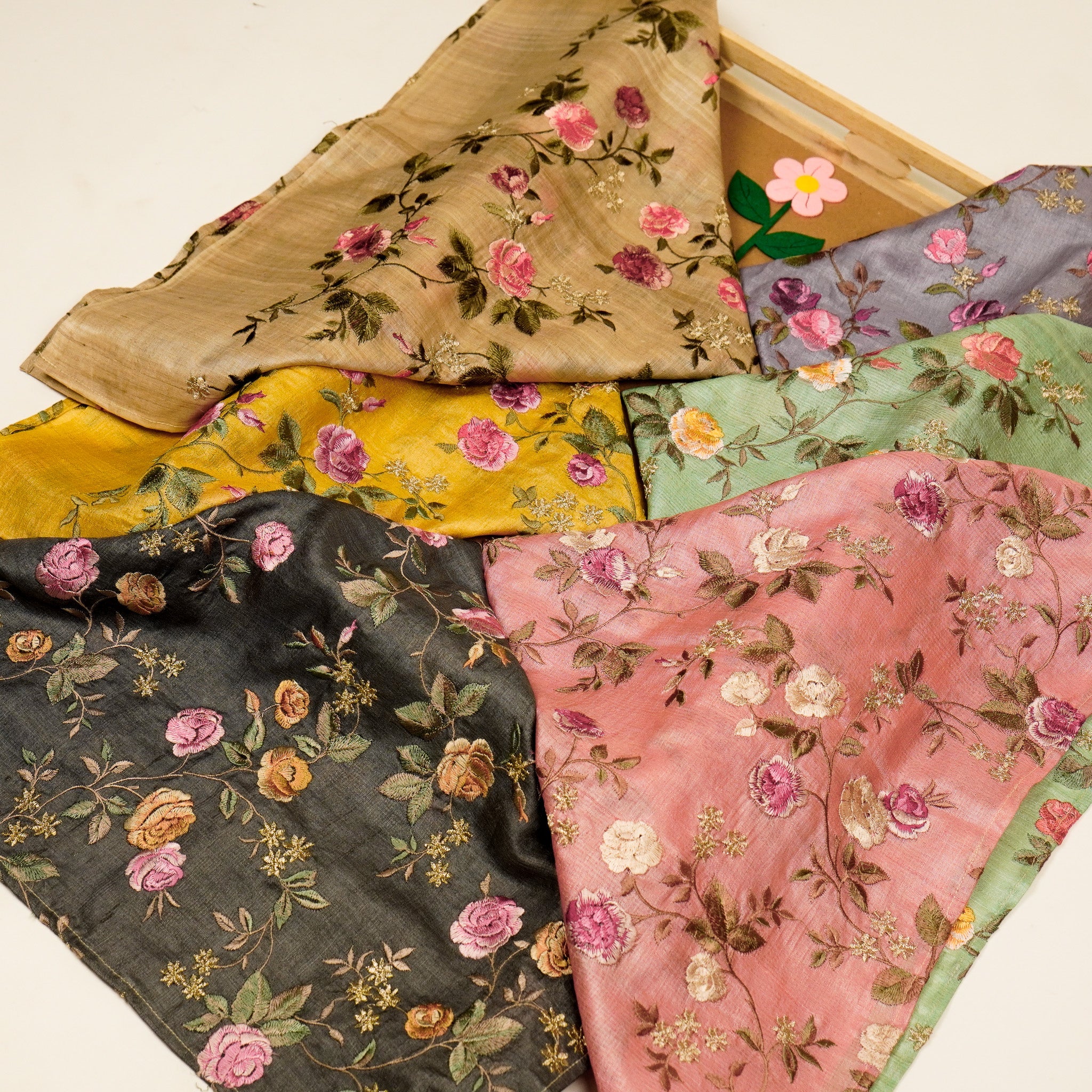 Mahira Jaal On  Tussar Silk