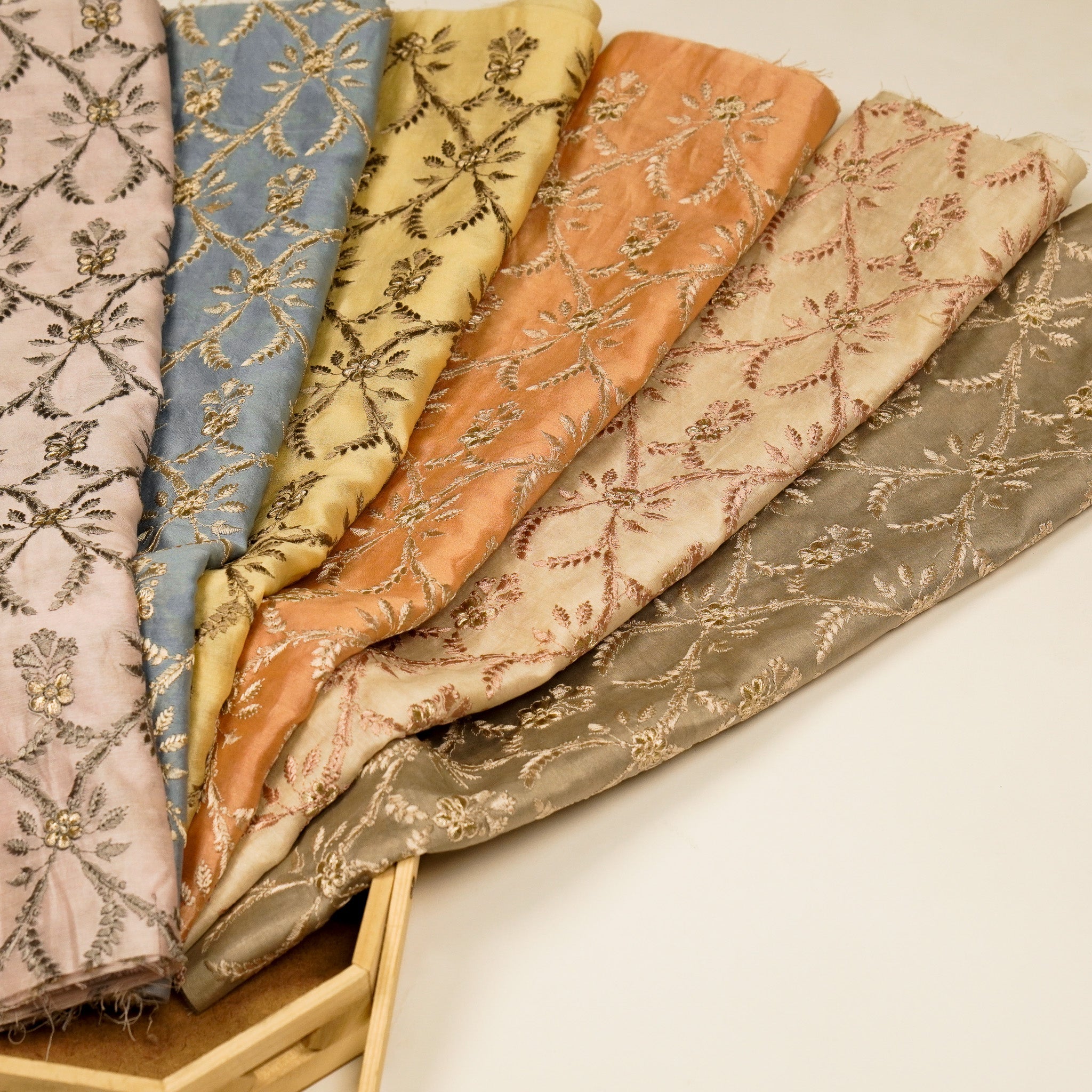 Trishika Jaal on  Silk Chanderi