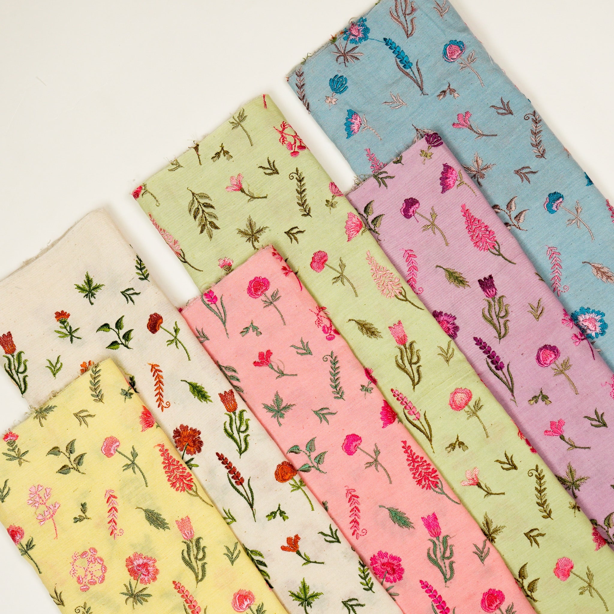 Grishma Buta Buti Mixture on Cotton Linen