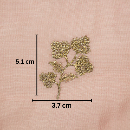 Lubna Buta Buti Mixture on Baby Pink Silk Chanderi Embroidered Fabric