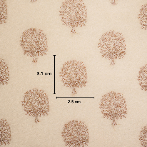 Dhara Buti on Light/Blush Semi Georgette Embroidered