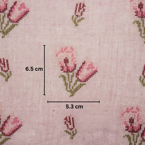 Asma Buti on Lilac Gauged Linen