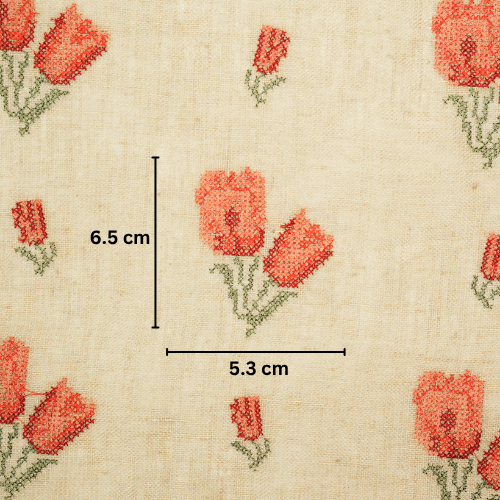 Asma Buti on Almond Gauged Linen