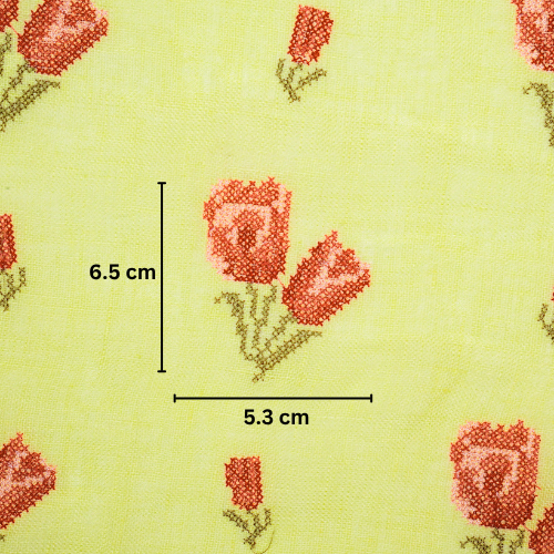 Asma Buti on Lemon Gauged Linen