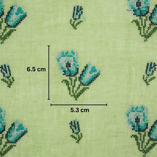 Asma Buti on Pista Gauged Linen