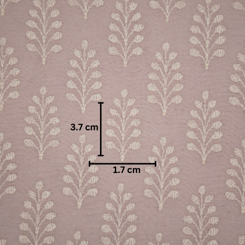 Vanika Buti on Lavender Silk Chanderi Embroidered Fabric