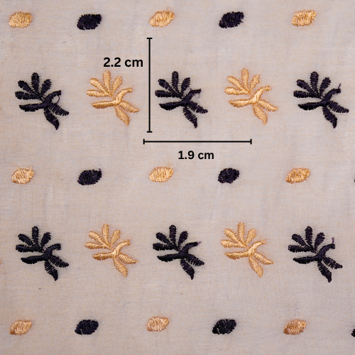 Smita Buti on Lilac Cotton Silk Embroidered Fabric