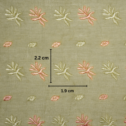 Smita Buti on Mouse Cotton Silk Embroidered Fabric