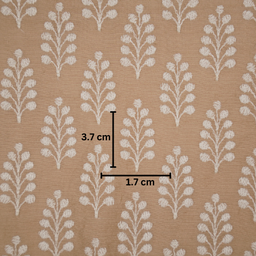 Vanika Buti on Blush Silk Chanderi Embroidered Fabric