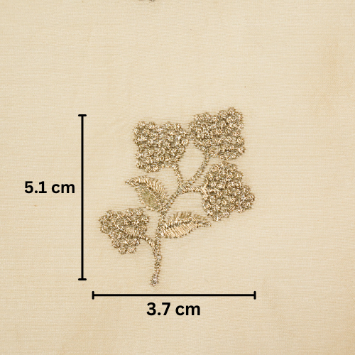 Lubna Buta Buti Mixture on Cream Silk Chanderi Embroidered Fabric