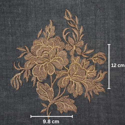 Ishita Buta on Steel Blue Grey Munga Silk