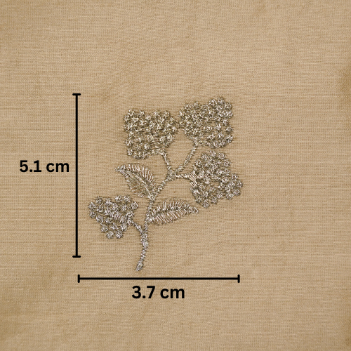 Lubna Buta Buti Mixture on Blush Silk Chanderi Embroidered Fabric