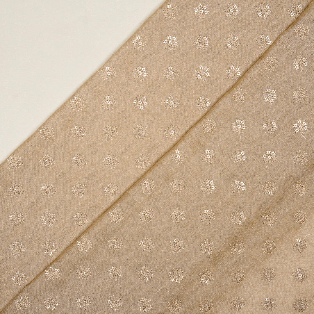 Nihar Buti on Blush Cotton Silk Embroidered Fabric