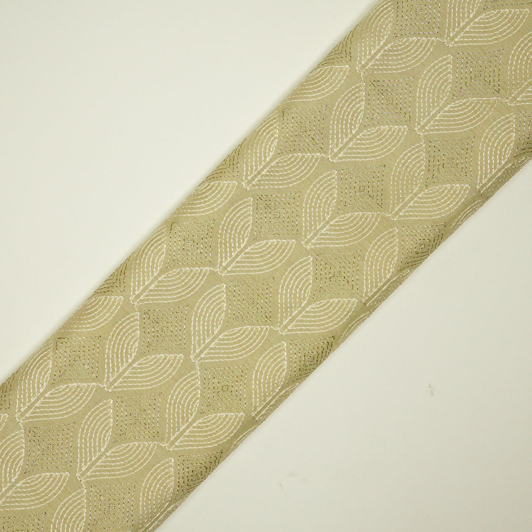 Vritika Jaal on Cream Dola Silk Embroidered Fabric