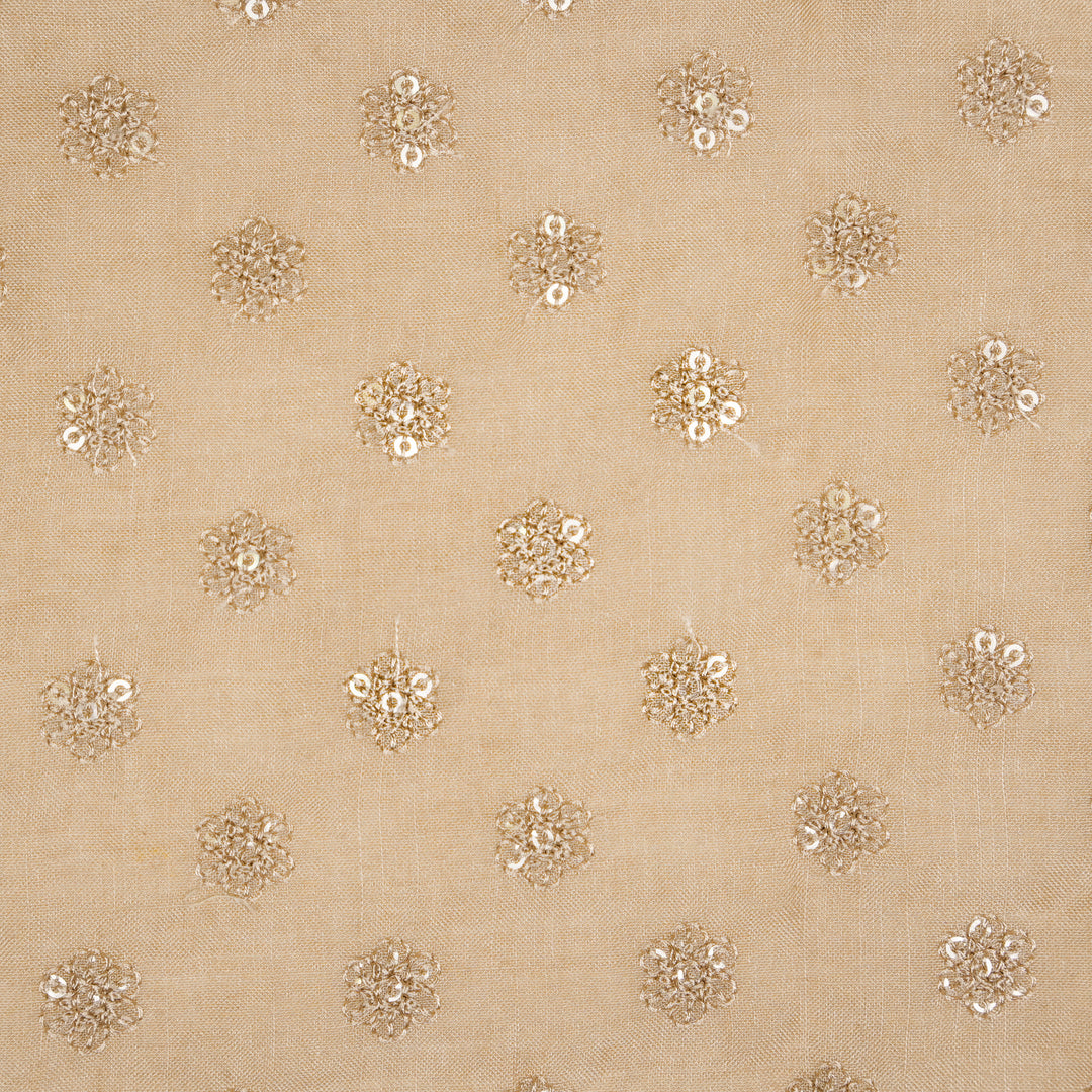 Nihar Buti on Blush Cotton Silk Embroidered Fabric