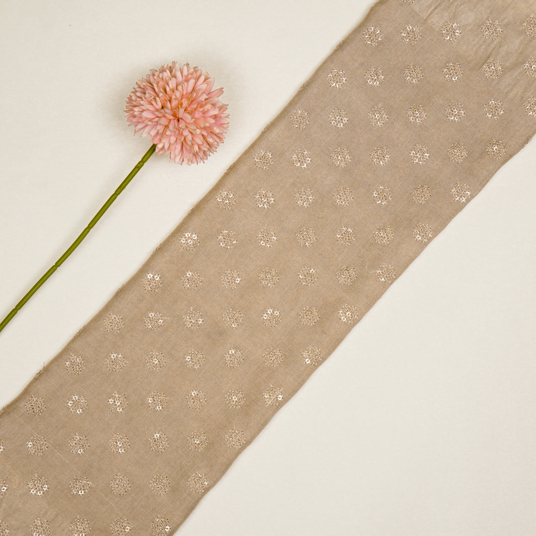 Nihar Buti on Blush Cotton Silk Embroidered Fabric