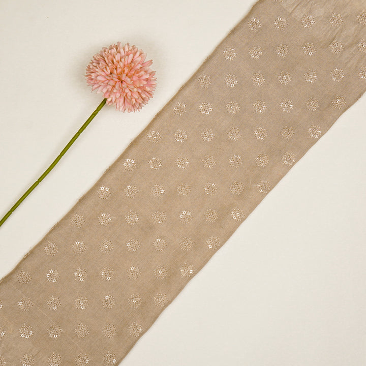 Nihar Buti on Blush Cotton Silk Embroidered Fabric