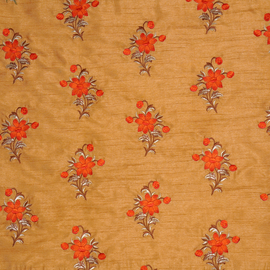 Dalia Buta on Beige Dola Silk Embroidered Fabric