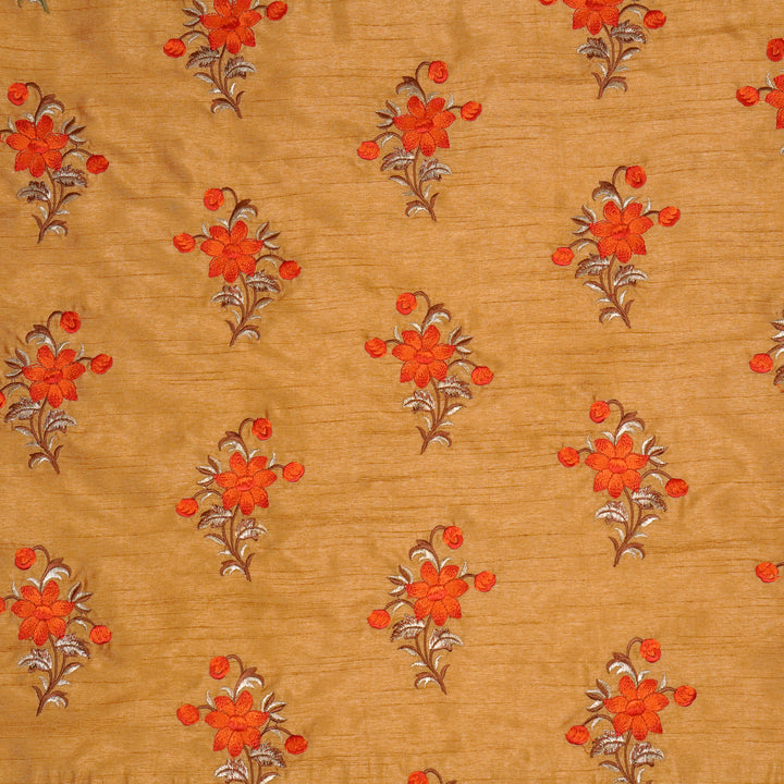 Dalia Buta on Beige Dola Silk Embroidered Fabric
