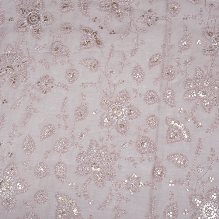 Shubhangi Jaal on Blush Cotton Silk Embroidered Fabric