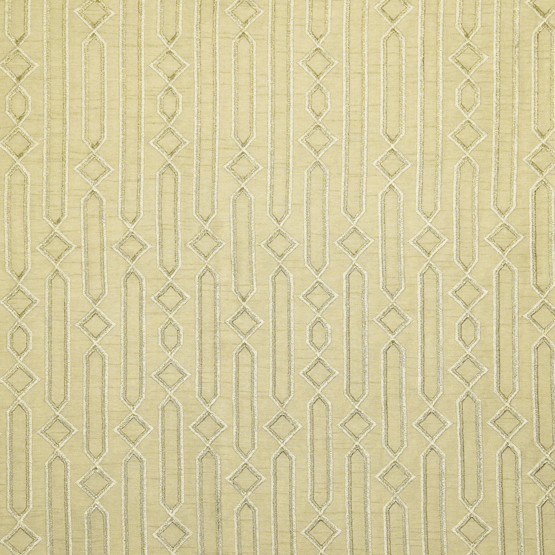 Tanira Jaal on Cream Semi Raw Silk Embroidered Fabric