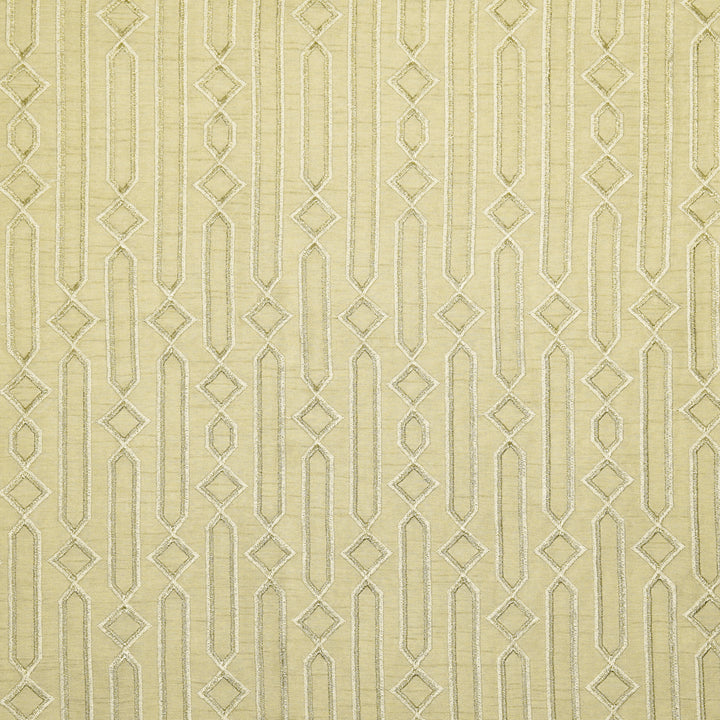 Tanira Jaal on Cream Semi Raw Silk Embroidered Fabric