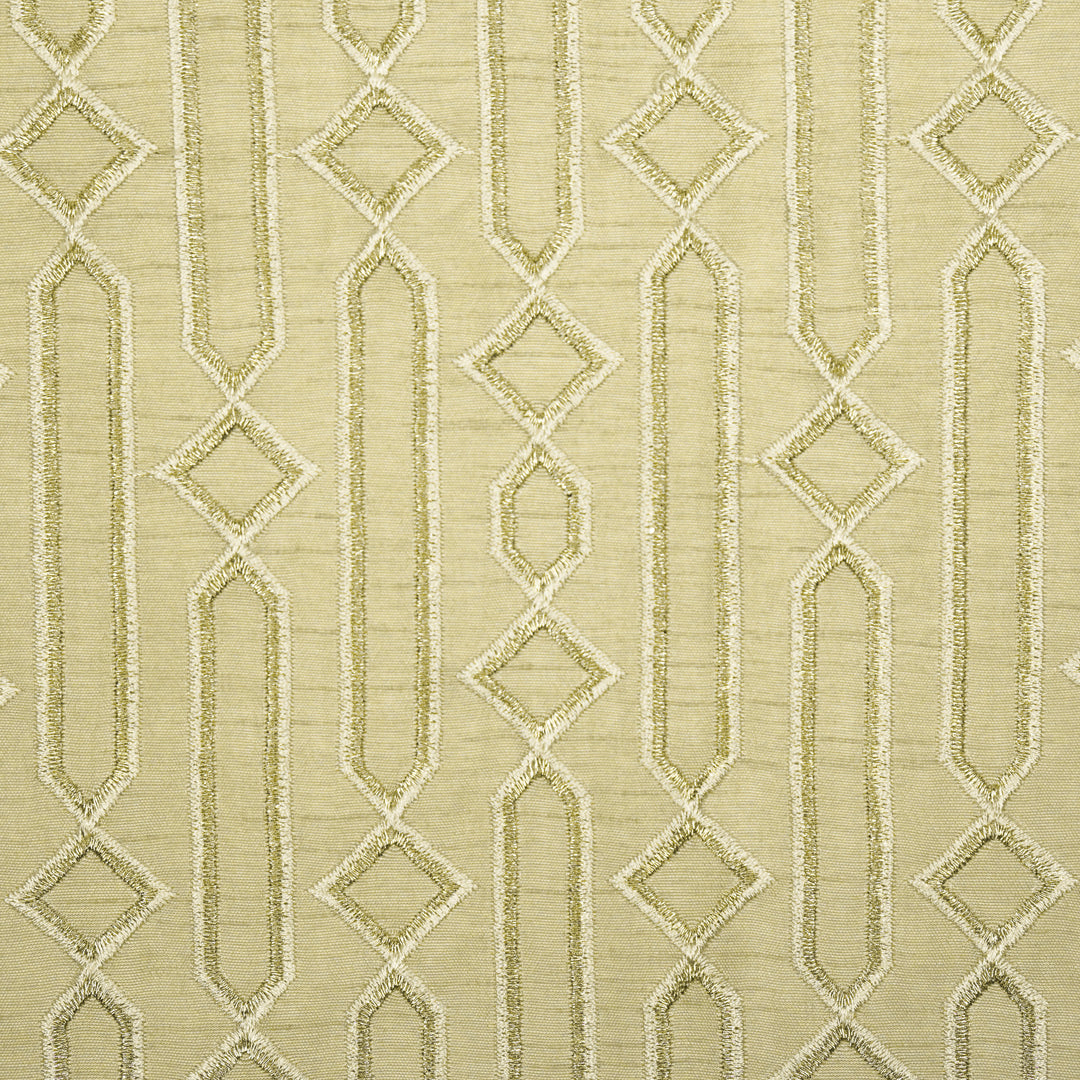 Tanira Jaal on Cream Semi Raw Silk Embroidered Fabric