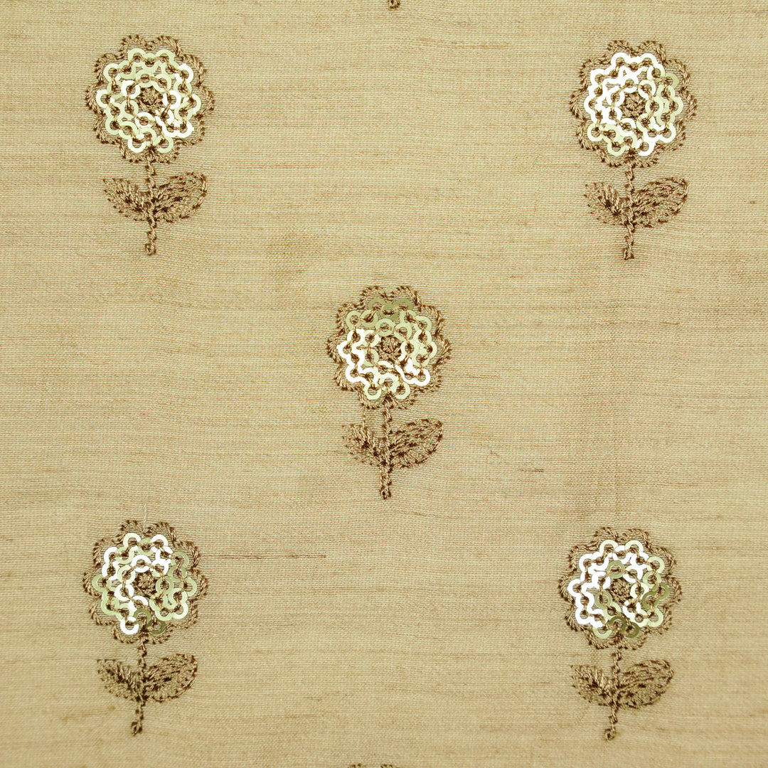 Ratrika Buti on Natural Munga Silk Embroidered Fabric