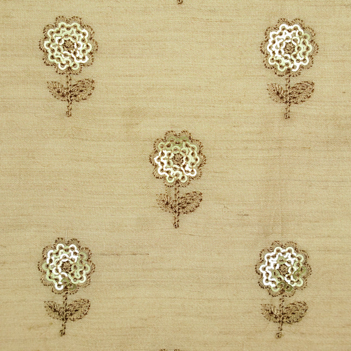 Ratrika Buti on Natural Munga Silk Embroidered Fabric