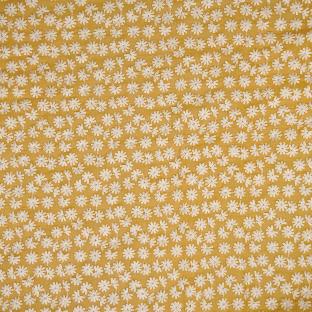 Ruhin Buti on Mango Cotton Silk Embroidered Fabric