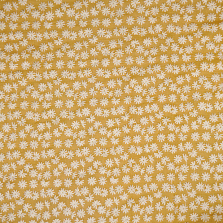Ruhin Buti on Mango Cotton Silk Embroidered Fabric