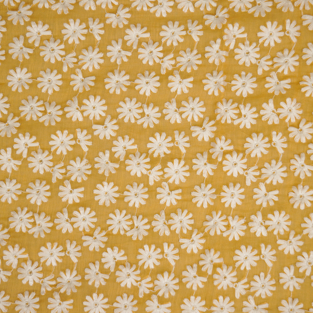 Ruhin Buti on Mango Cotton Silk Embroidered Fabric