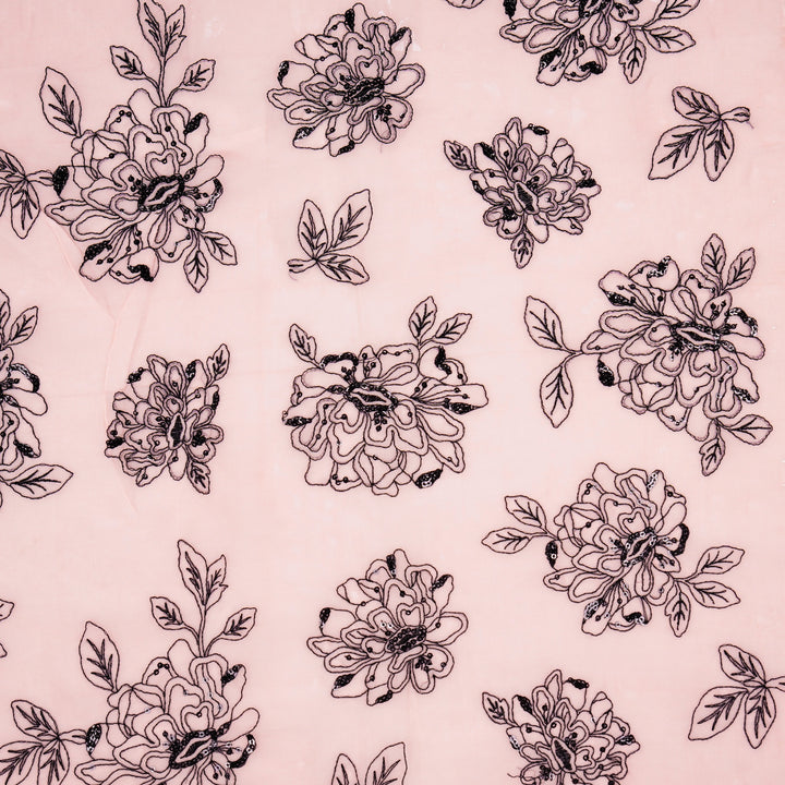 Eshaal Floral Buta On Light Gajari Semi Organza