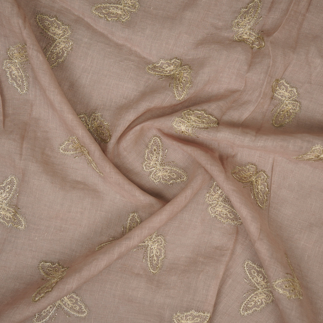 Farasha Buti on Blush Gauged Linen