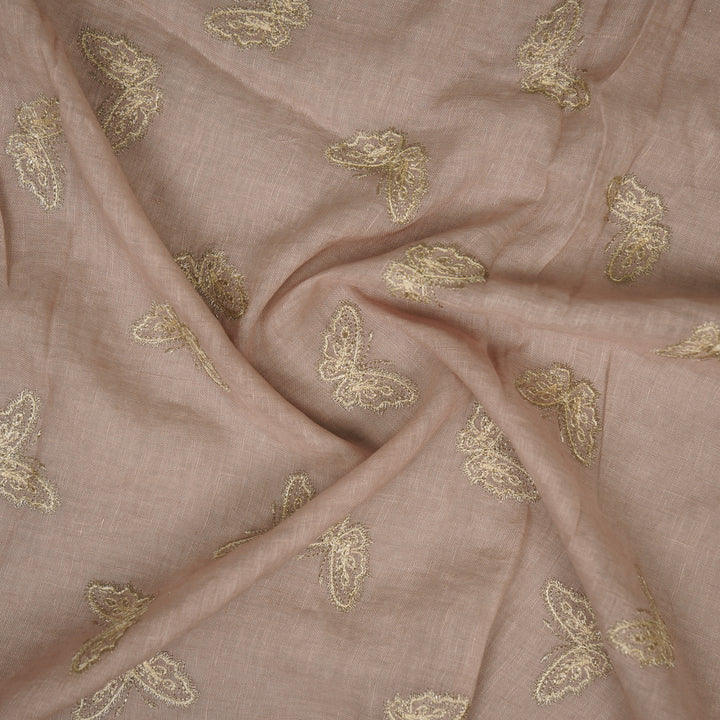 Farasha Buti on Blush Gauged Linen