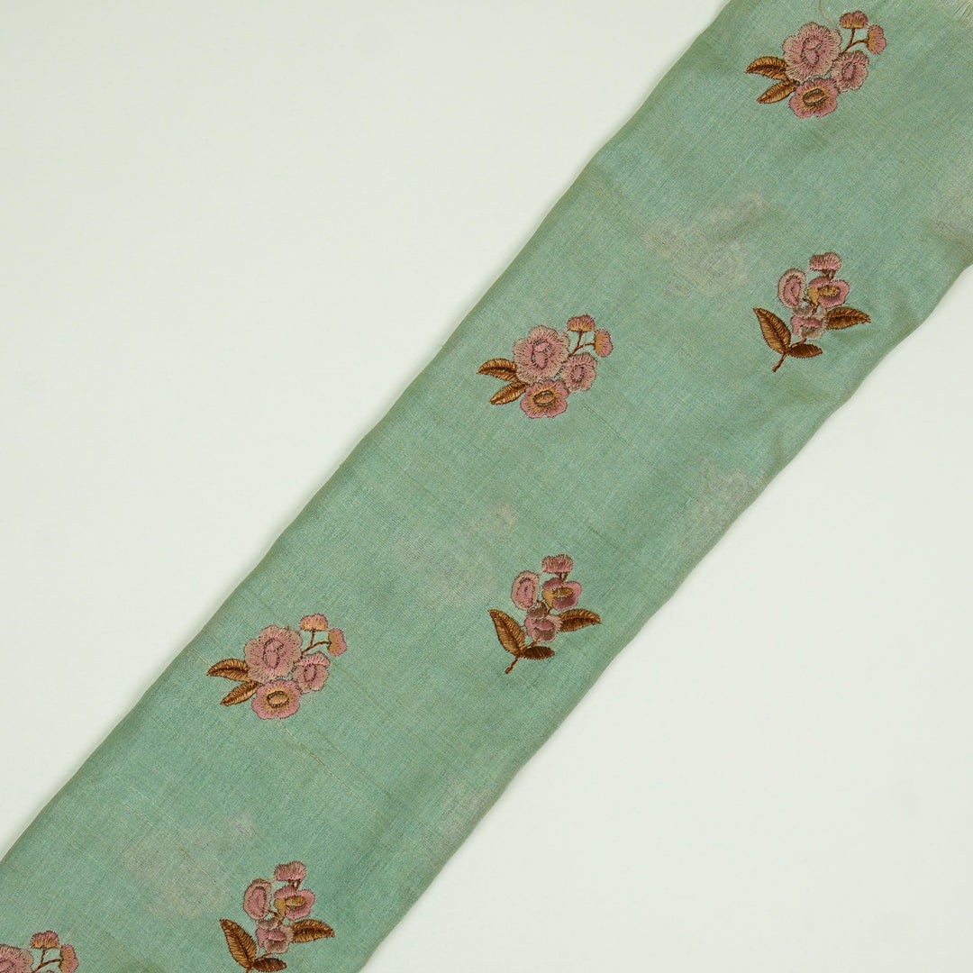 Atifa Buti on Sea Green Tussar Silk