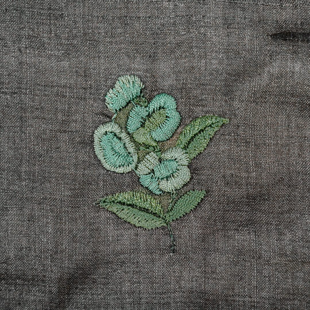 Atifa Buti on Charcoal Tussar Silk