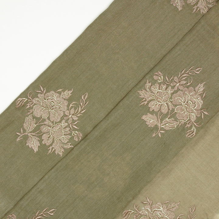 Ishita Buta on Muddy Grey Munga Silk