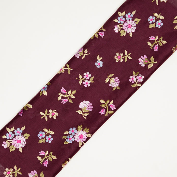 Shyra Buti on Magenta Silk Chanderi