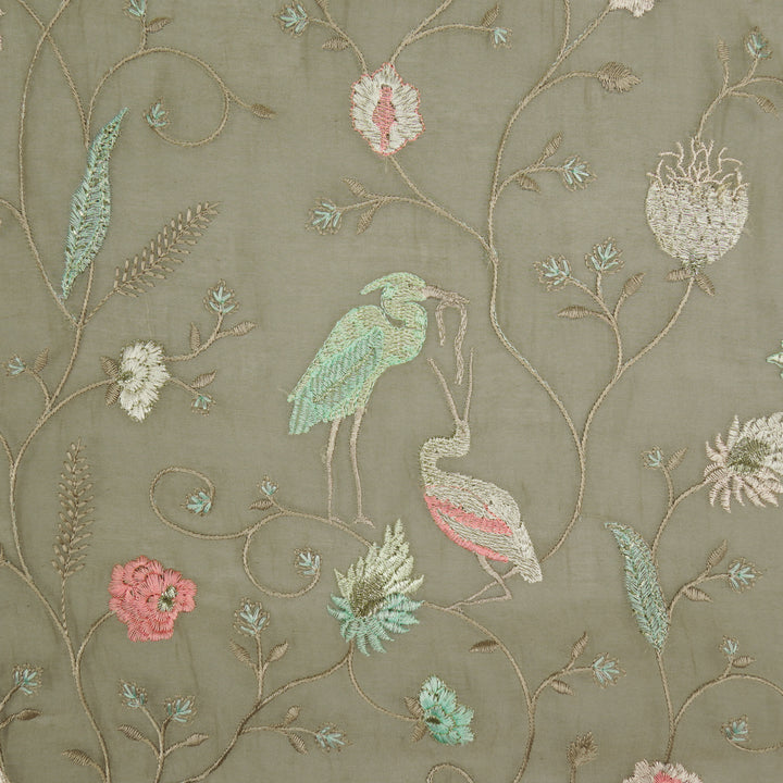 Arunima Jaal on Mouse Cotton Silk Embroidered Fabric