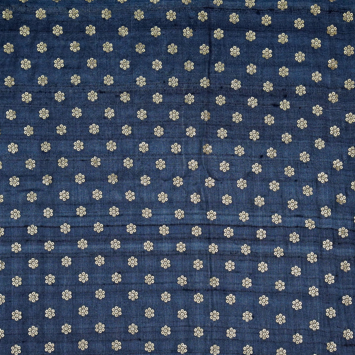 Rati Buti on Navy Blue Tussar Silk