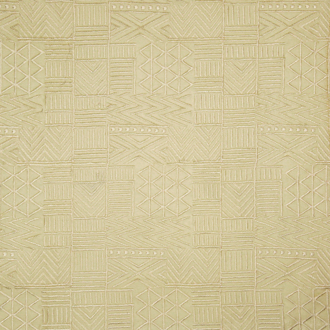 Mehraab Jaal on Cream Luxe Silk Chanderi Embroidered Fabric