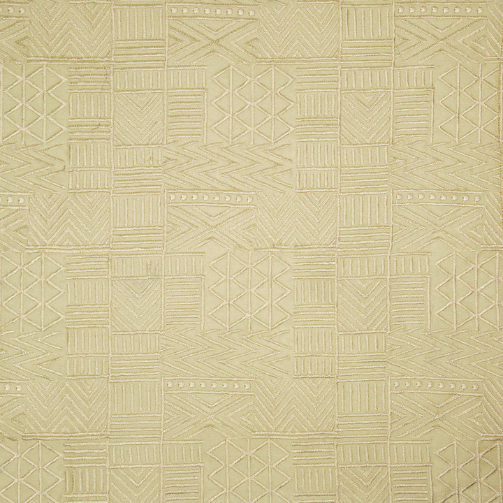 Mehraab Jaal on Cream Luxe Silk Chanderi Embroidered Fabric