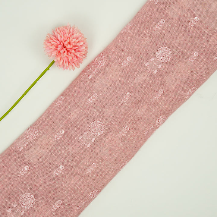 Rinaz Buti on Onion Pink Gauged Linen