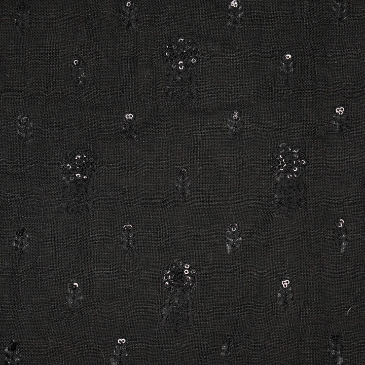 Rinaz Buti on Black Gauged Linen