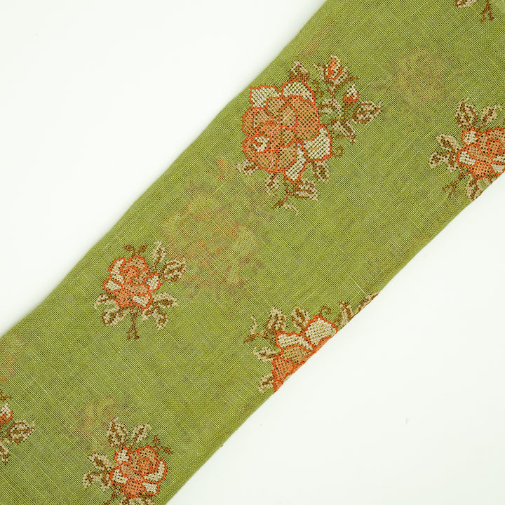 Gulnaz Buta on Olive Gauged Linen